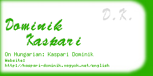 dominik kaspari business card